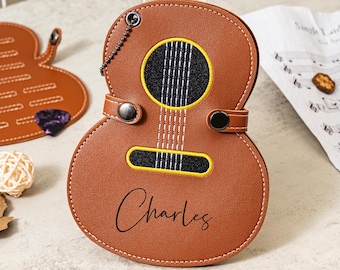 Personalized Engraved Guitar Pick Holder,Custom Name Guitar Pick Sleeve,Guitar Player Gift,Guitar Accessories,Father's Day,Boyfriend Gift