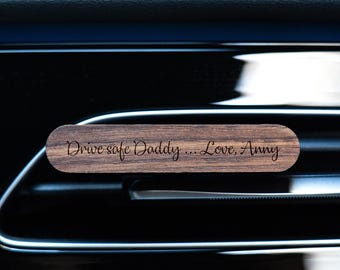 Customized Wooden Car Aromatherapy Diffuser,Car Aromatherapy Diffuser,Gift for Men,Dad Gift from Kids,Car Lover Gift,Birthday Gift for Dad