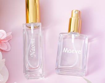 Personalized Perfume Atomizer, Custom Name Glass Spray Bottle, Portable Travel Gift for Her, Unique Gift Idea, Bridesmaid gifts