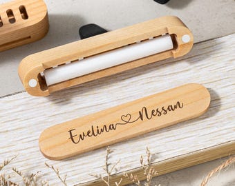 Personalized Car Vent Clip Air Freshener,Engraved Name Air Freshener,Car Essential Oil Diffuser,Keepsake Gift,Minimalist Car Decor for Dad