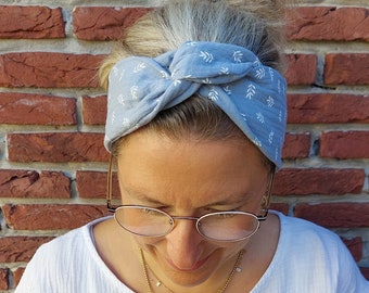 FARBAUSWAHL Haarband mit Draht, Musselin,Onesize,zum selber binden, für alle Kopfgrößen, plus gratis Geschenk