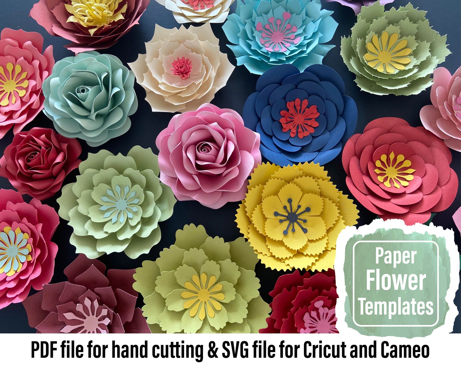Image 4 for Paper Flower Templates Cricut