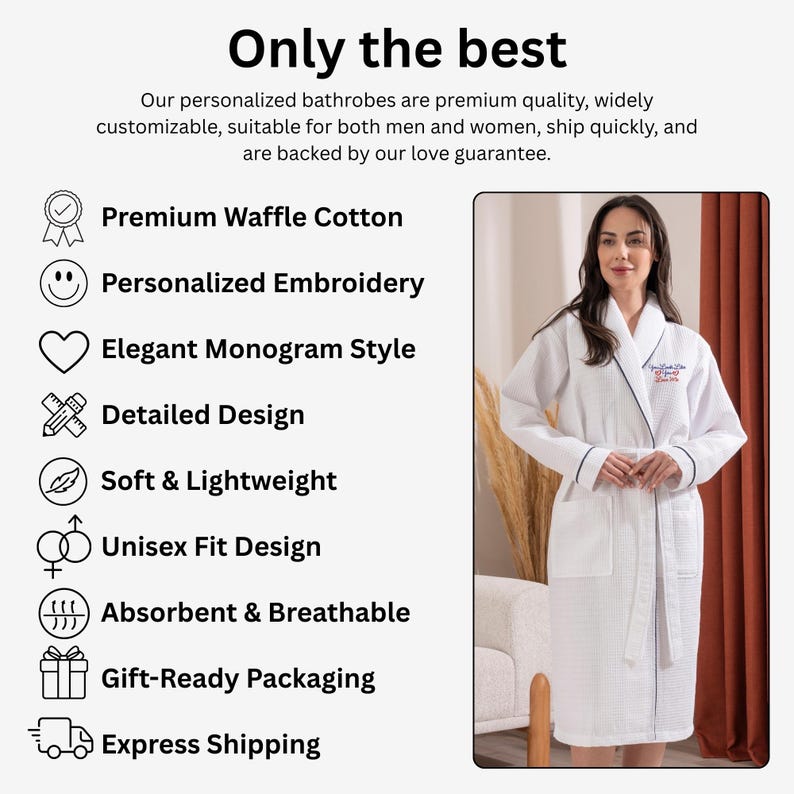 You Look Like You Love Me Robe, Romantic Waffle Robe, Personalized ...
