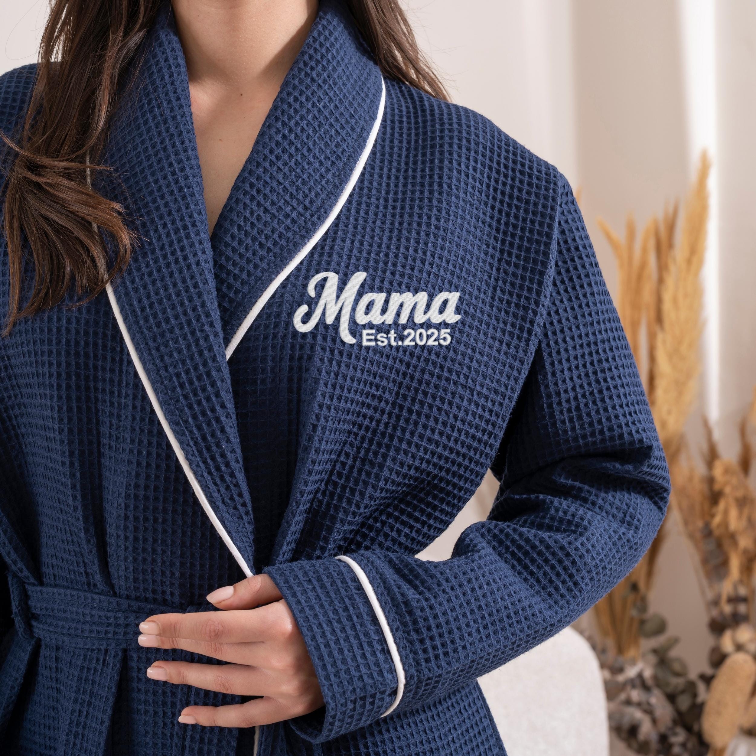 Navy Dressing Gown - Etsy Navy Dressing Gown - Etsy
