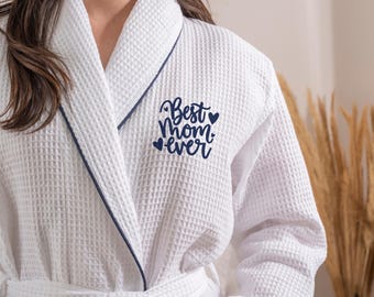 Luxury Woman Ladies Wedding Bathrobe Gold Monogram and Name Personalized  Waffle / Terry White - Etsy UK