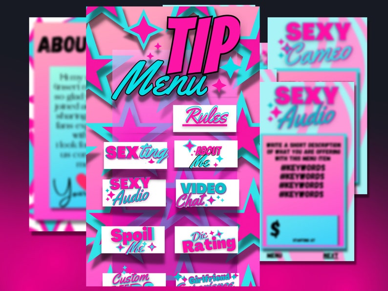 Onlyfans Tip Menu Html Template Canva Website Etsy Onlyfans Tip Menu Html Template Canva Website Etsy