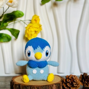 Piplup Amigurumi Crochet Pattern: Penguin Doll (PDF Pattern)