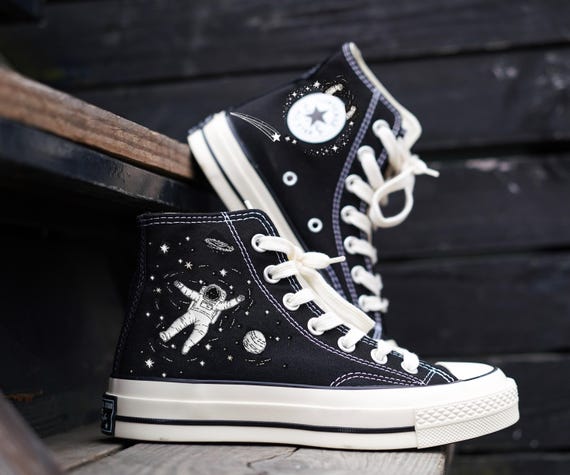 Converse bordados personalizados, zapatos de boda personalizados