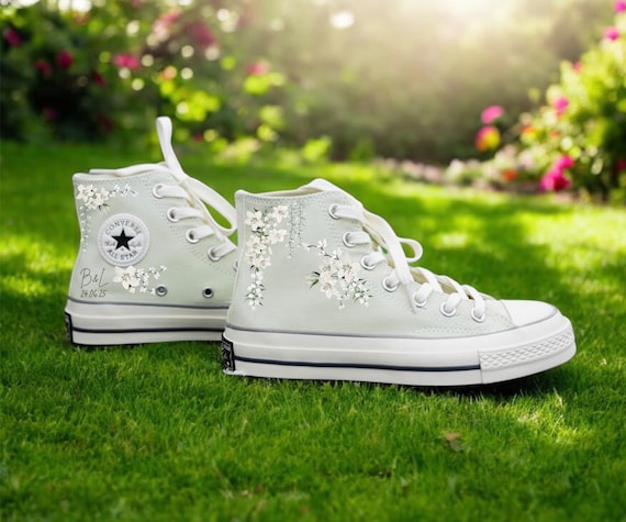 Bride Converse High Converse Wedges Wedding Shoes Wedding Shoes