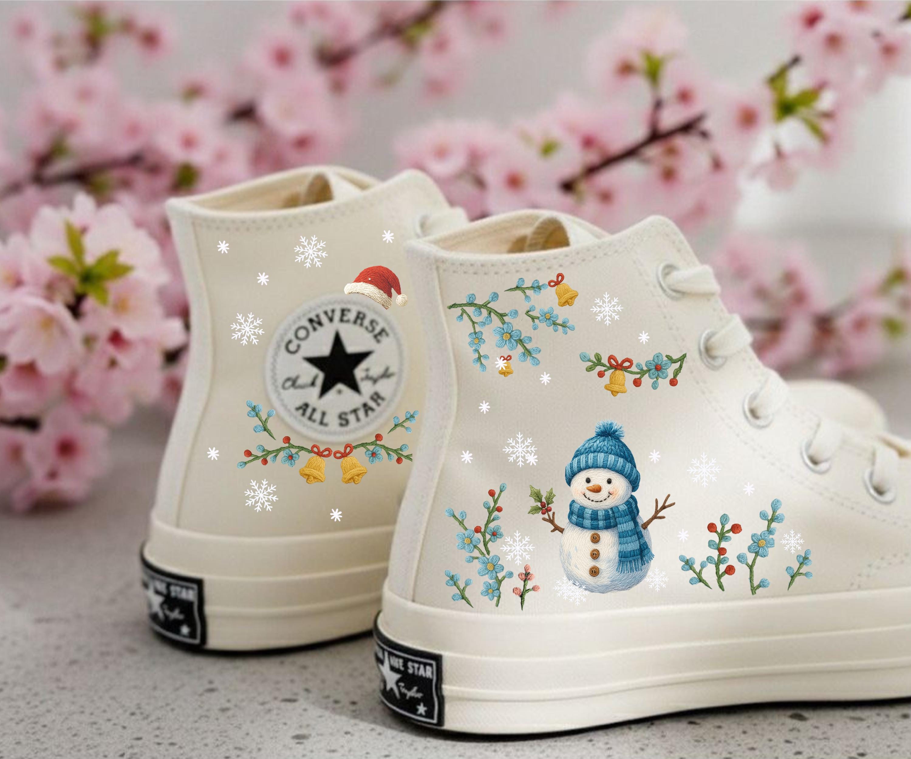 Santa Converse - Etsy