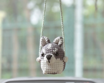 Husky Car Hanger Crochet Pattern: Amigurumi Doll (PDF Tutorial)