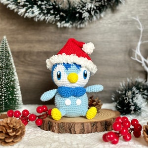 Piplup Christmas Crochet Pattern