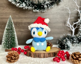 Piplup Christmas Crochet Pattern