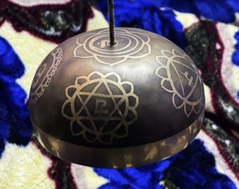 Spiritual channeling bell  Bell  and Dorje-Singing Spinning  Bell- Small Gong-Traditional bronze bell