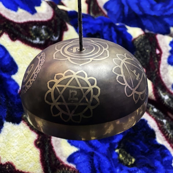 Spiritual channeling bell  Bell  and Dorje-Singing Spinning  Bell- Small Gong-Traditional bronze bell