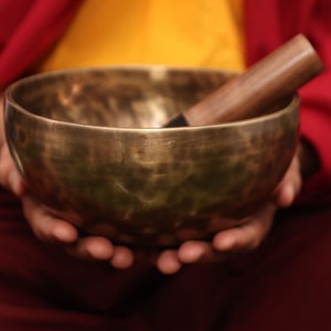 7 inches Tiger Eye  Spiritual Singing Bowl From Nepal-Meditation Bowl-Tibetan Singing Bowl- Blessing Bowls
