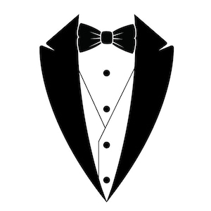 Anzug / Krawatte Design SVG, PNG für Cricut digitale Datei