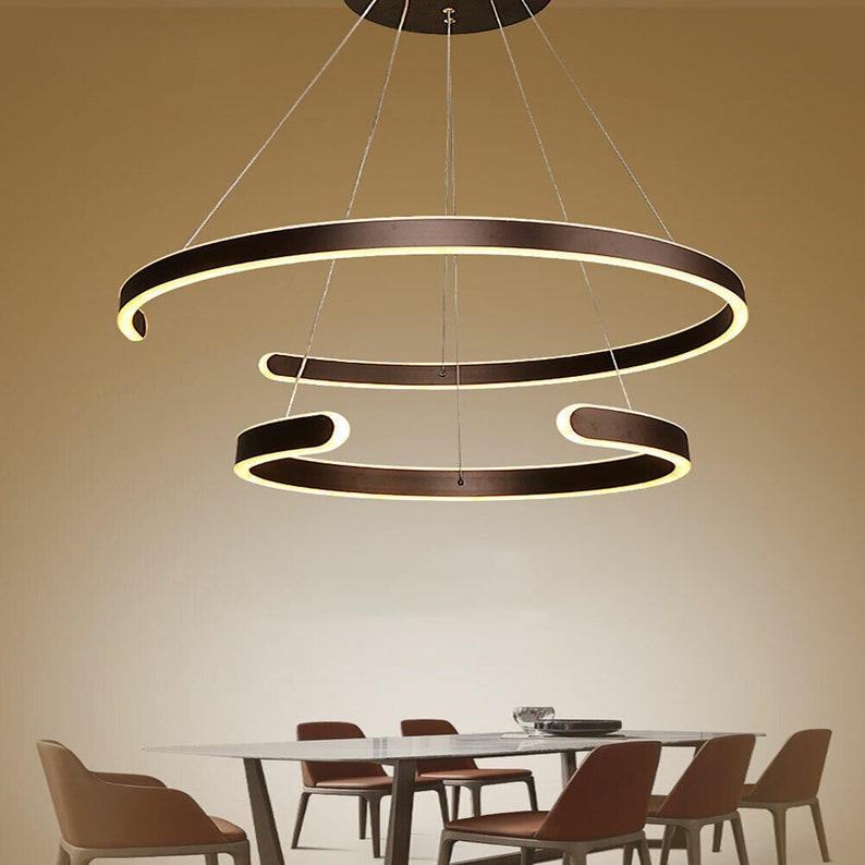 Modern Pendant Lights Gold Pendant Light LED Chandelier Etsy