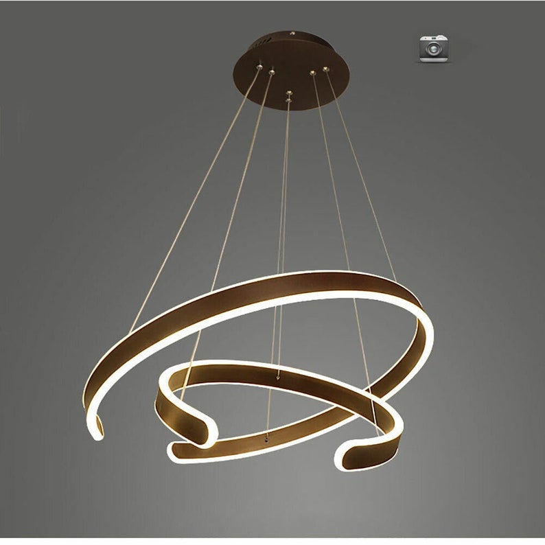 Modern Pendant Lights Gold Pendant Light LED Chandelier Etsy