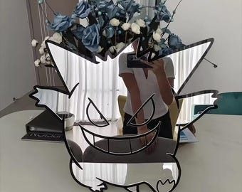 アニメキャラクターのアクリルミラー、マンガゲーマールームの装飾（40cm）