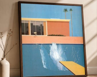 David Hockney A Bigger Splash 1967 Poster From Tate Britain - Etsy