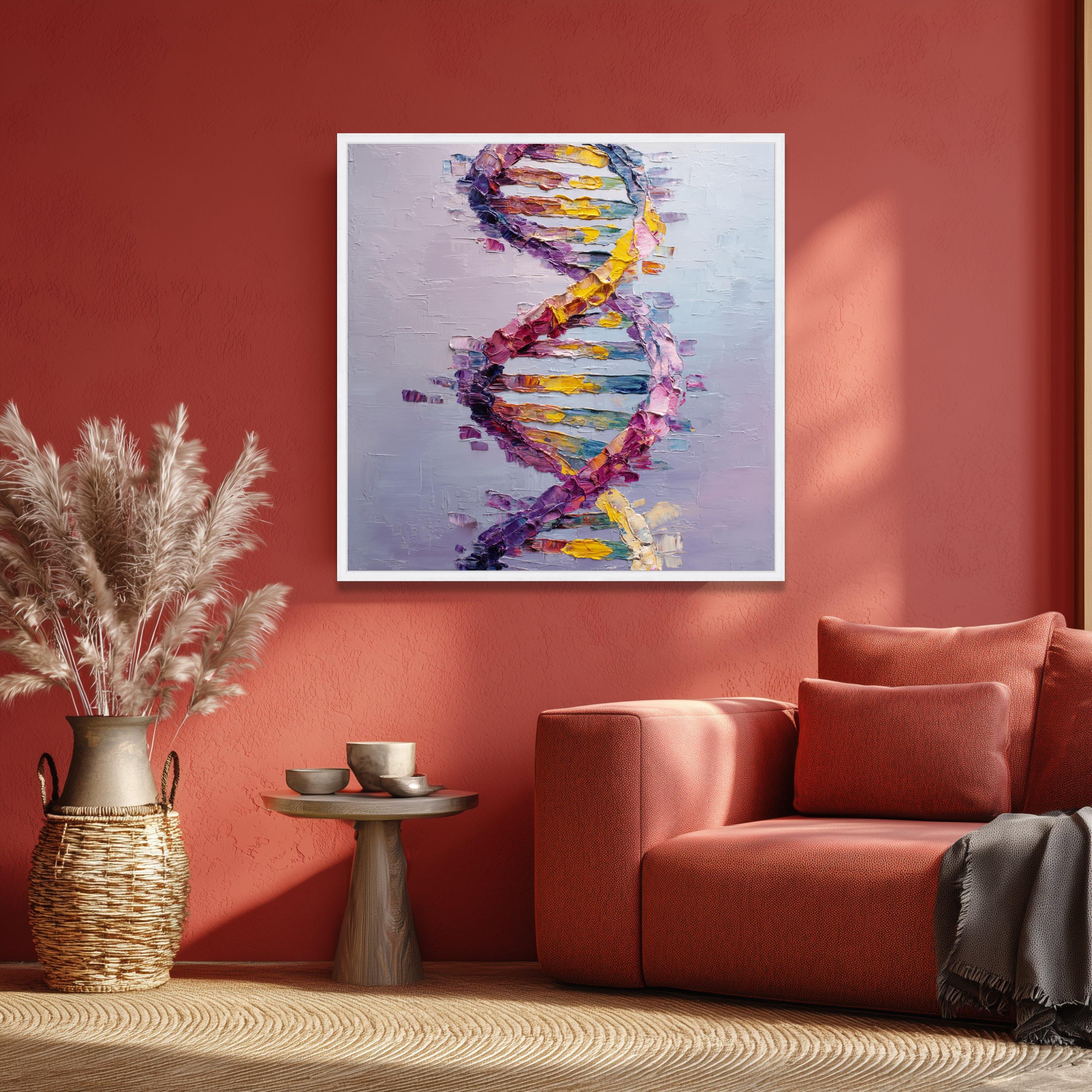 Strans Art DNA Strand Canvas Art, Abstract Science Painting, Modern Home Decor - Etsy