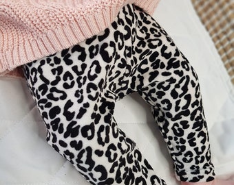 Velvet panter legging newborn baby