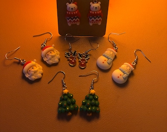 Christmas earrings (single)