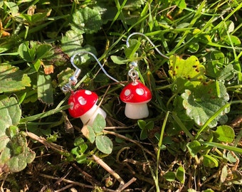 Mushroom earrings