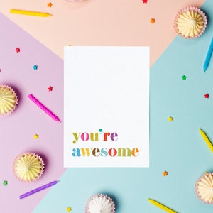 Eres impresionante / Tarjeta de felicitación divertida Irlanda / Tarjeta de felicitación ecológica / Hecho en Irlanda