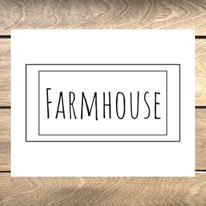 Farmhouse Sign Digital Print Instant Download Home - Etsy
