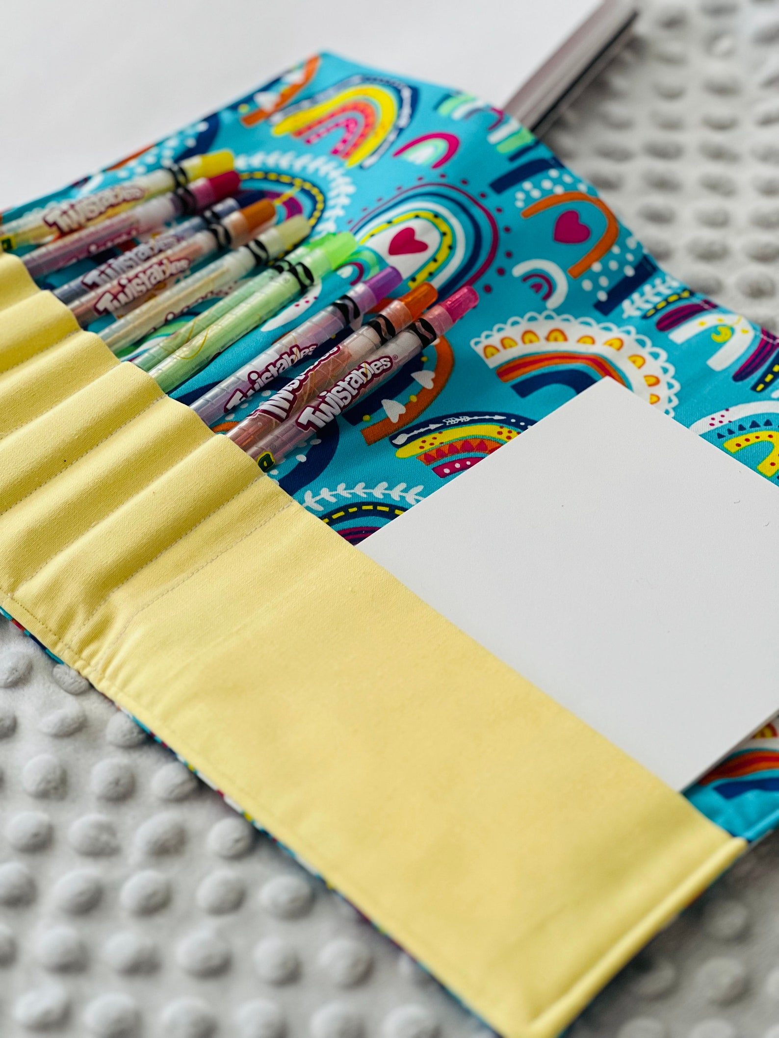 Drawing Case Fabric Drawing Case Kids Activity on the Go - Etsy