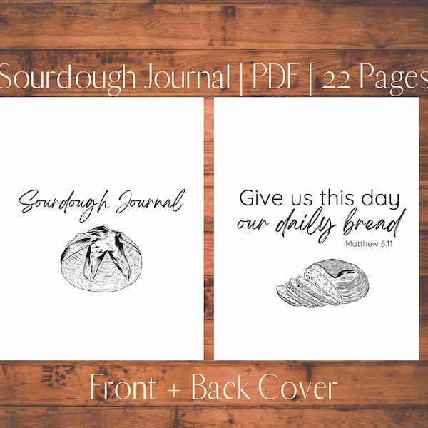 Simple Sourdough Journal | Sourdough Starter | Sourdough Tracker | Sourdough Recipes | Sourdough Baking | Digital | PDF