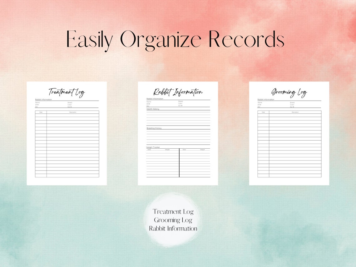 Editable Ultimate Rabbitry Bundle | Ultimate Rabbitry Record Keeping