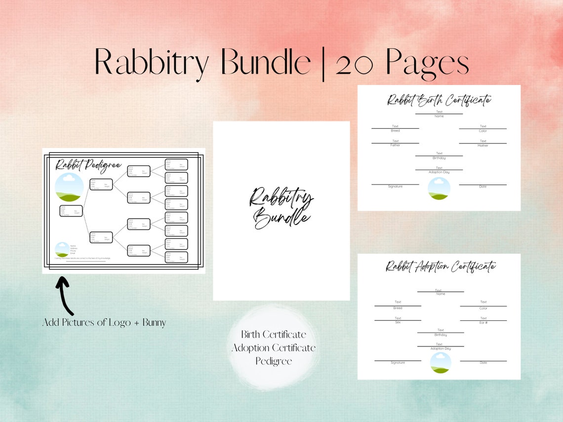 Editable Ultimate Rabbitry Bundle | Ultimate Rabbitry Record Keeping