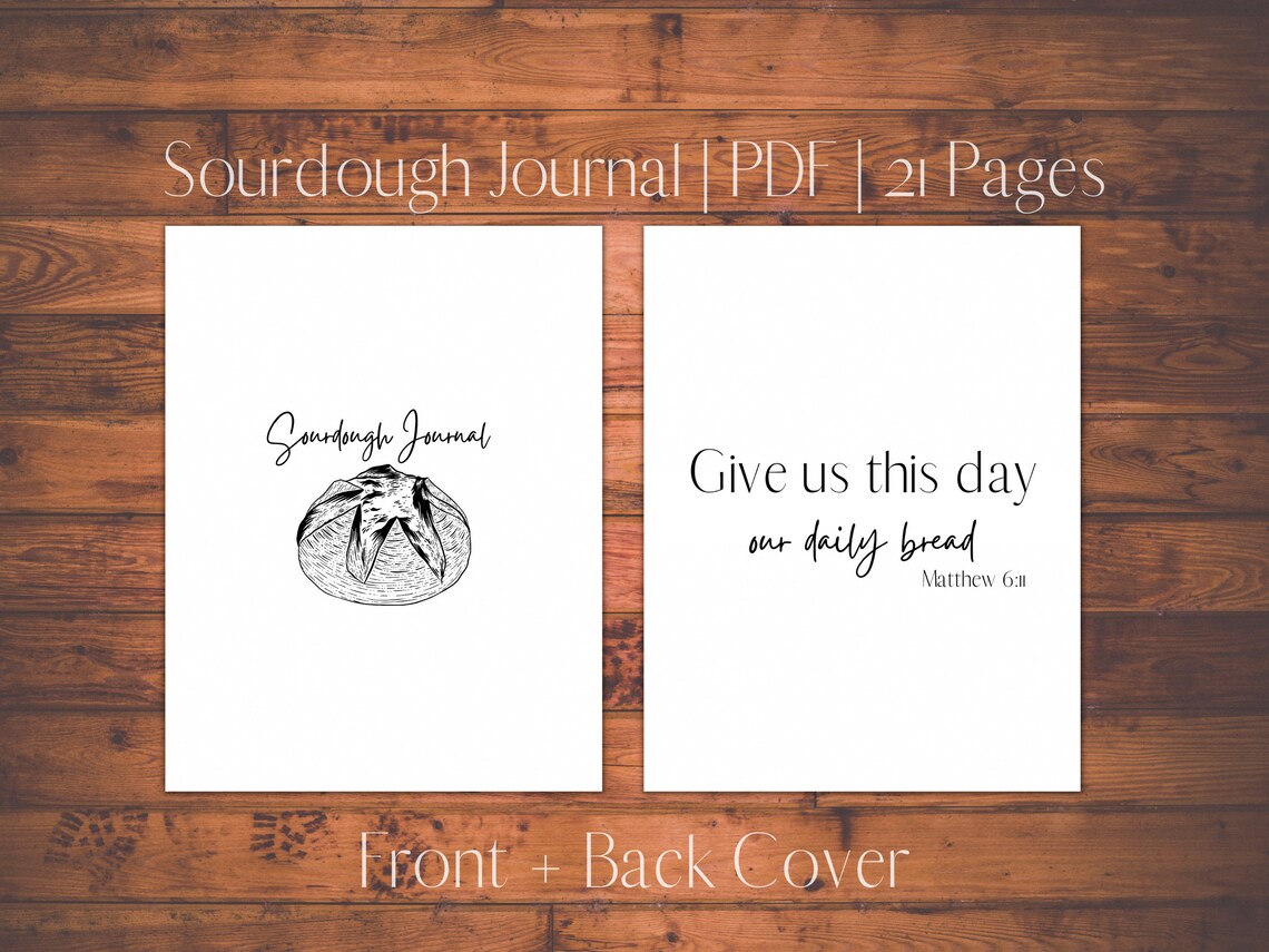 Sourdough Journal Sourdough Starter Sourdough Tracker Etsy