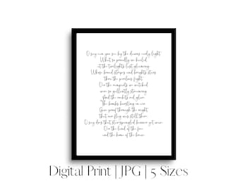 Star Spangled Banner | Patriotic | America | Digital Download | National Anthem | Homeschool | JPG | homeschoolingwithhisgrace