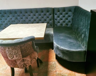 Booth bench/Banquette/Fixed Seating/Bespoke dining chairs
