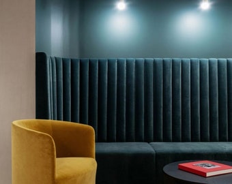 Custom Restaurant Booth Seating: Made-to-Order Velvet Banquette