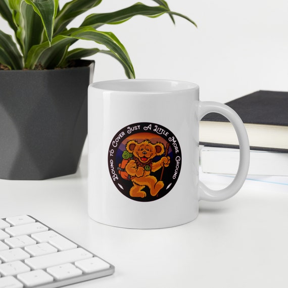Bound To Cover Just A little More Ground - Bear - Double Side Printed Funny White Coffee Mug