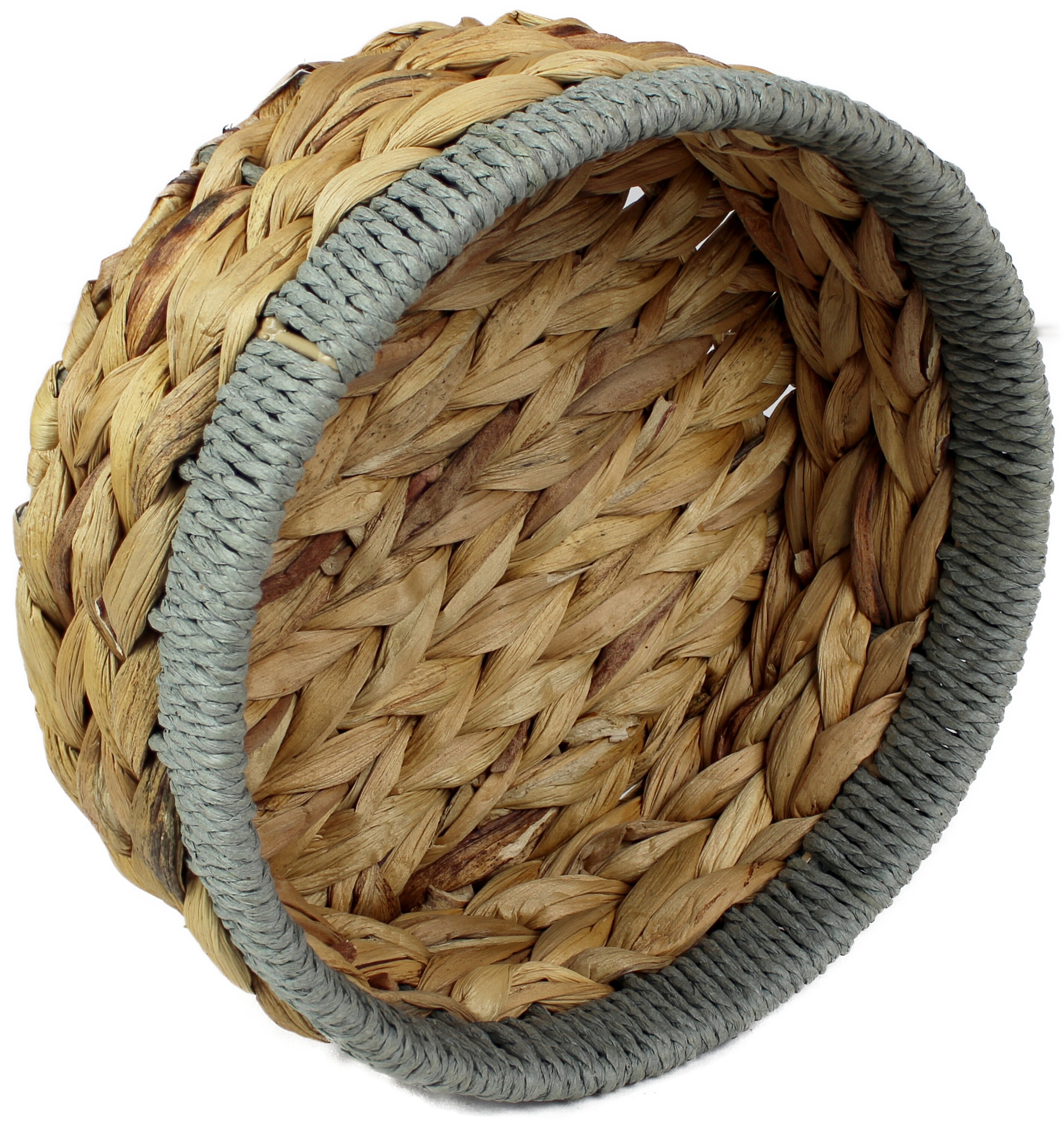 Small Water Hyacinth Round Baskets for Storage Natural Colour Etsy UK