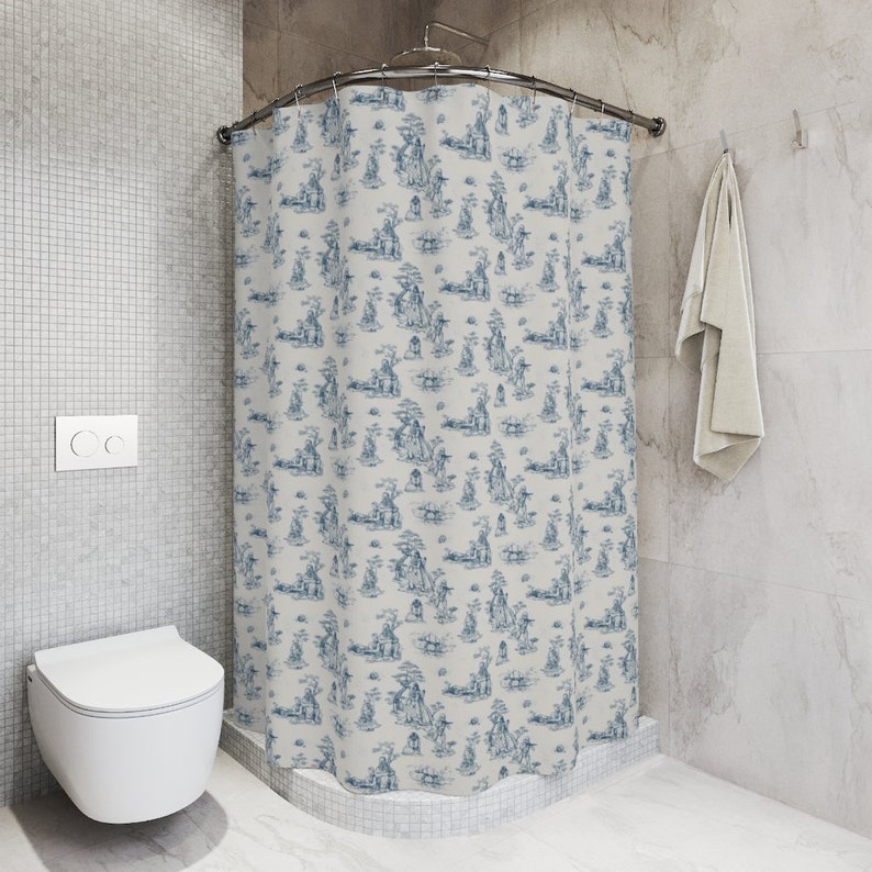 Toile De Star Wars Shower Curtain BLUE Etsy