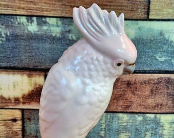 Beautiful vintage Royal Dux parrot, hand painted