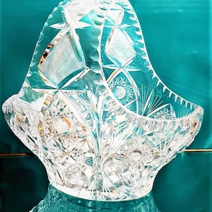 Ciężki kosz z serii Crystal Bohemia z ołowiu
