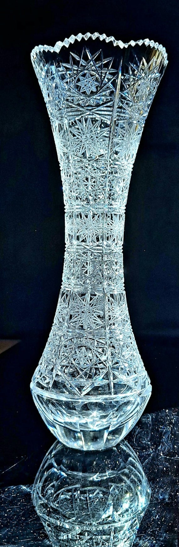 BOHEMIA LEAD CRYSTAL GLASS 花瓶 Bohemia Crystal Wine Glasses 24% Lead crystal 8 Oz - Set of