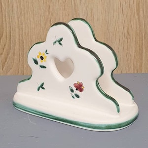Portatovaglioli Gmundner in ceramica, dipinto a mano