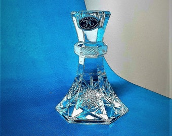 Beautiful lead crystal candlestick,Made in Germany,hand-cut