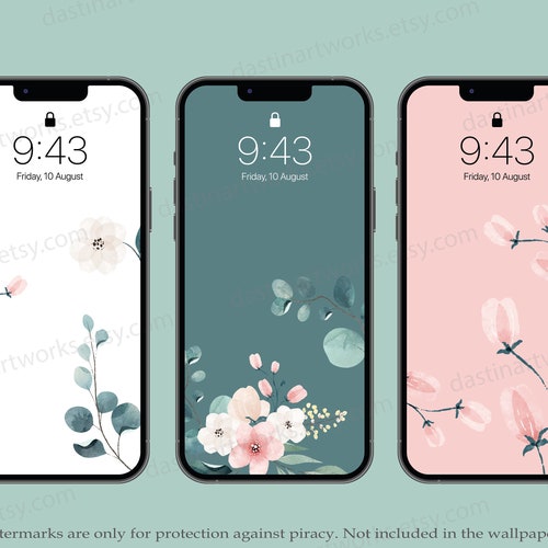 Butterfly Iphone Wallpapers Digital Download Floral - Etsy
