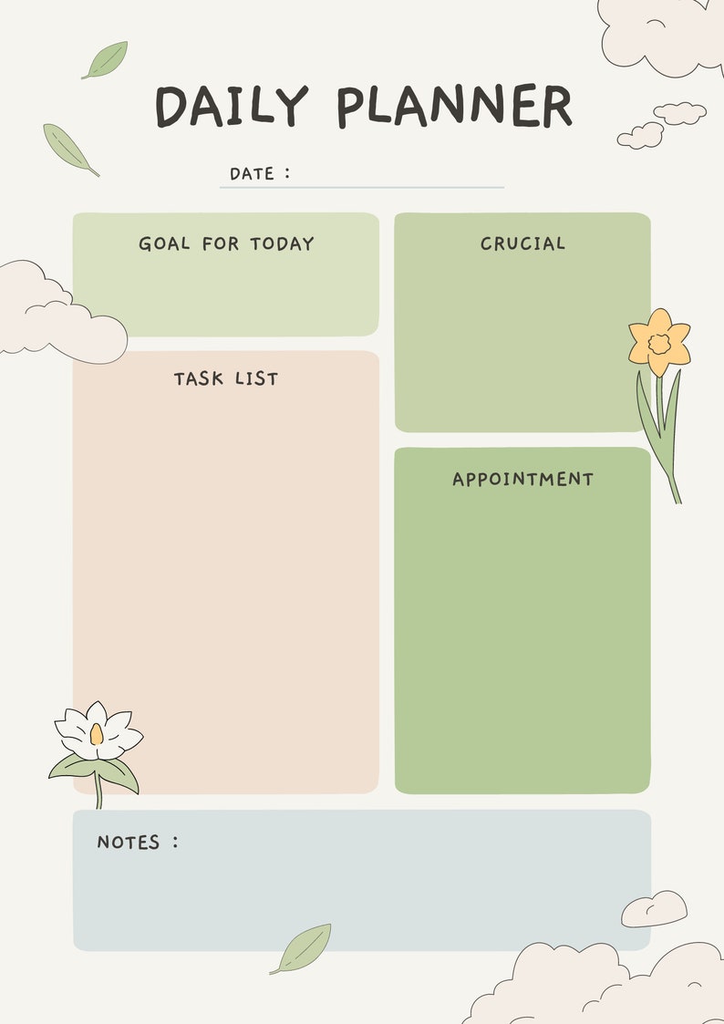 To Do List and Daily Planner Templates (3 in 1) - Etsy