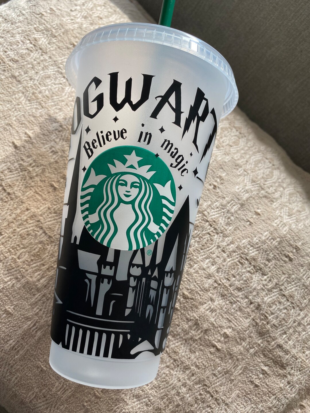 Starbucks Mug Cold Cup Harry Potter Hogwarts Etsy